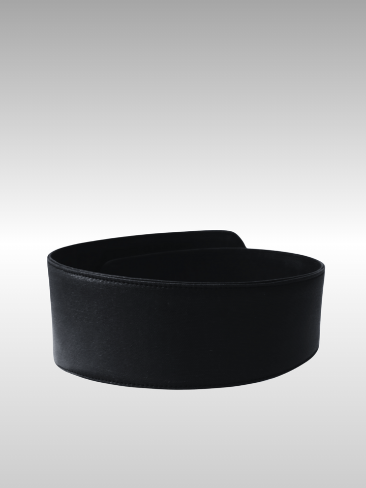 FOReT Obi Black Plant Leather Belt