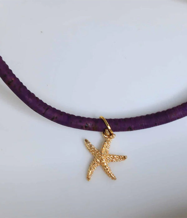 Kids Cork Starfish Pendant Necklace