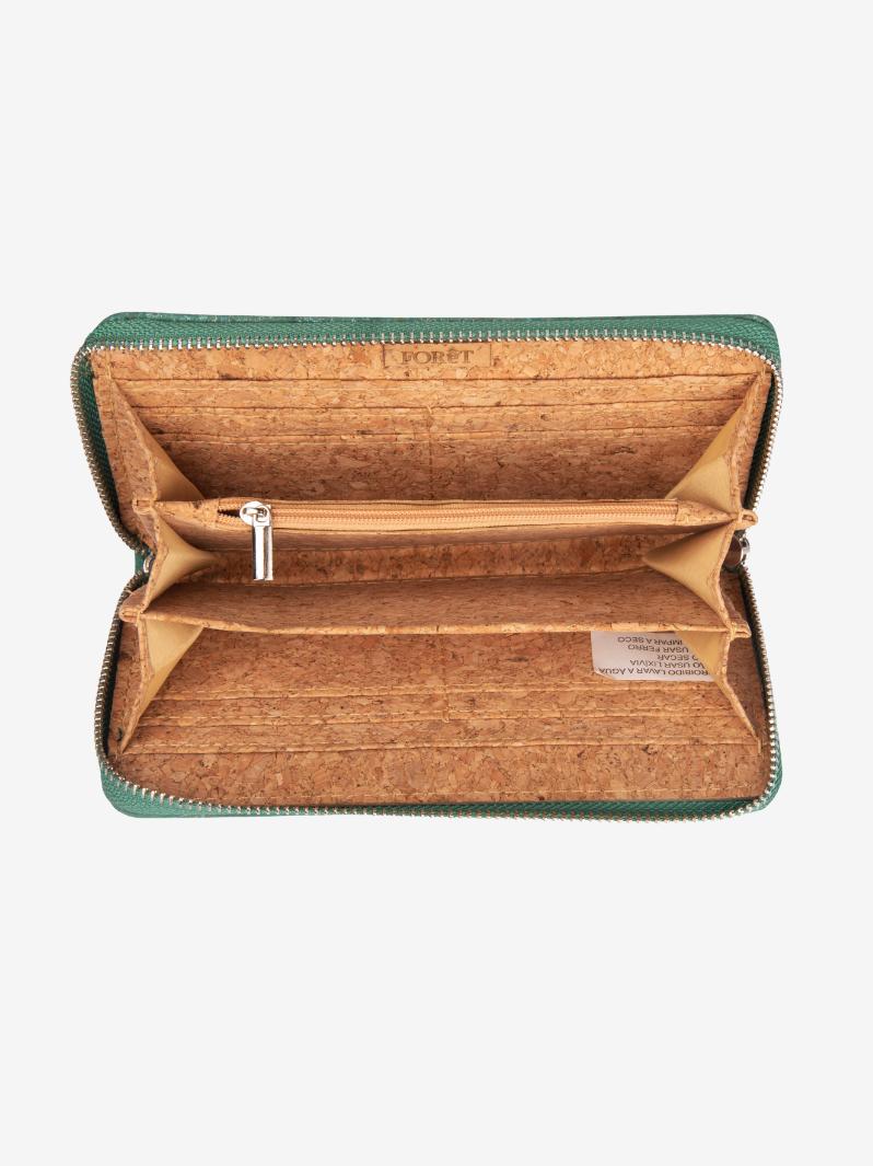 Turquoise Mist Sustainable, Eco-Friendly & Vegan - Women's Cork Wallet Purse