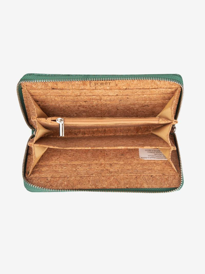 Turquoise Mist Sustainable, Eco-Friendly & Vegan - Women's Cork Wallet Purse