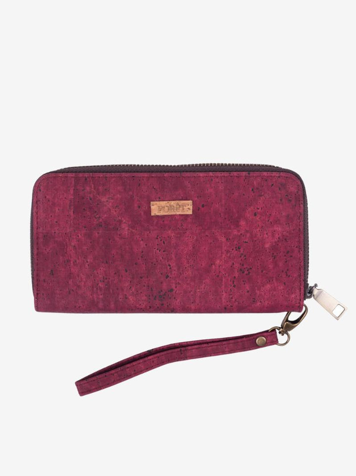 FOReT Cork Elizia Zipped Wristlet - Crimson Red