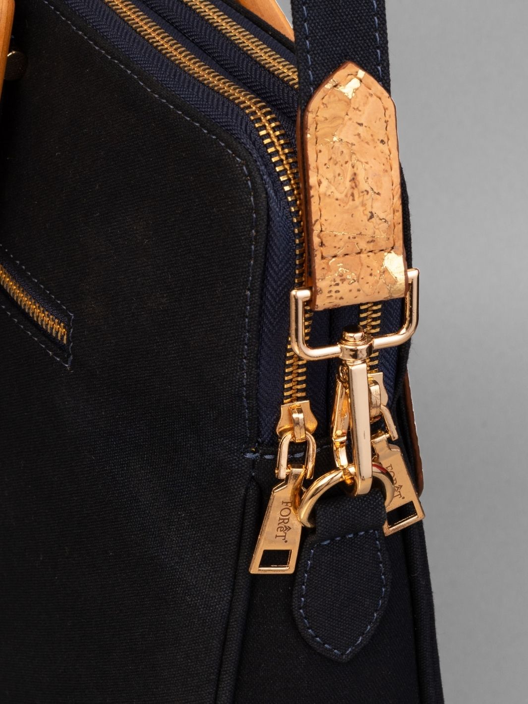 FOReT Luma Star Laptop Folio Bag in Navy Blue and Gold flecks