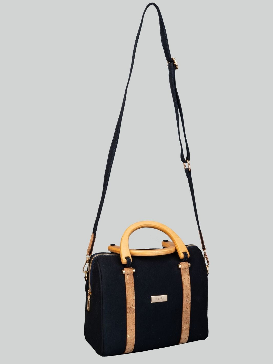 FOReT®️ Luma Mini  Luxe Bag – Navy Blue with Gold Flecks
