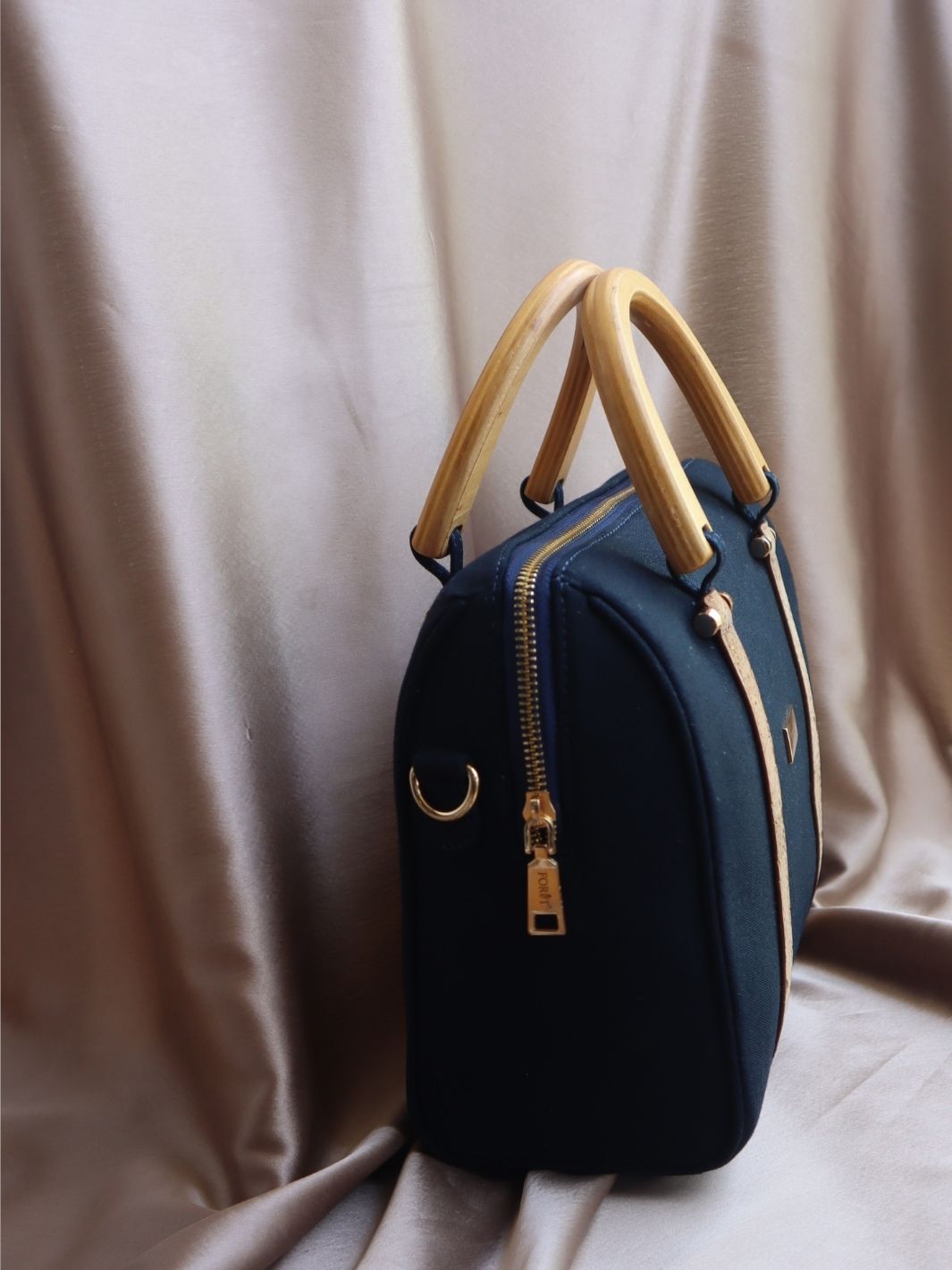 FOReT®️ Luma Mini  Luxe Bag – Navy Blue with Gold Flecks