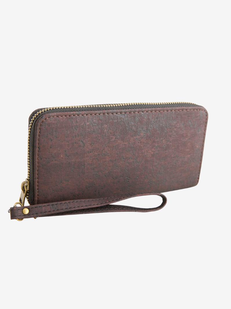 FOReT Tilia Zipped Cork Wristlet - Brown