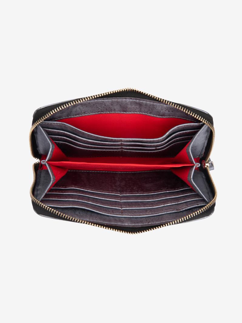 Silver Frost Cork Wallet  Sustainable, Eco-Friendly & Vegan - Women's Silver Cork Wallet