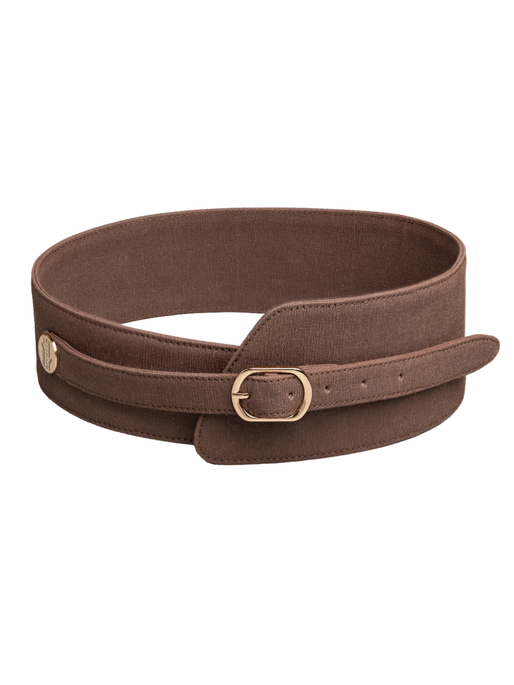 FOReT Obi Black Plant Leather Belt