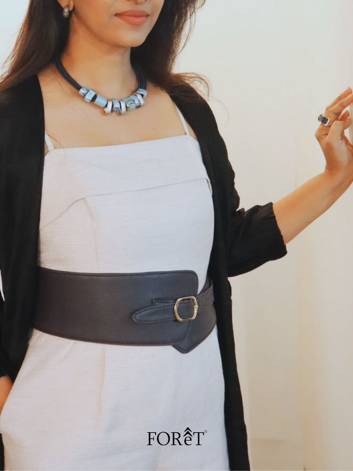 FOReT Plant leather obi belt