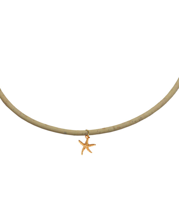 Kids Cork Starfish Pendant Necklace