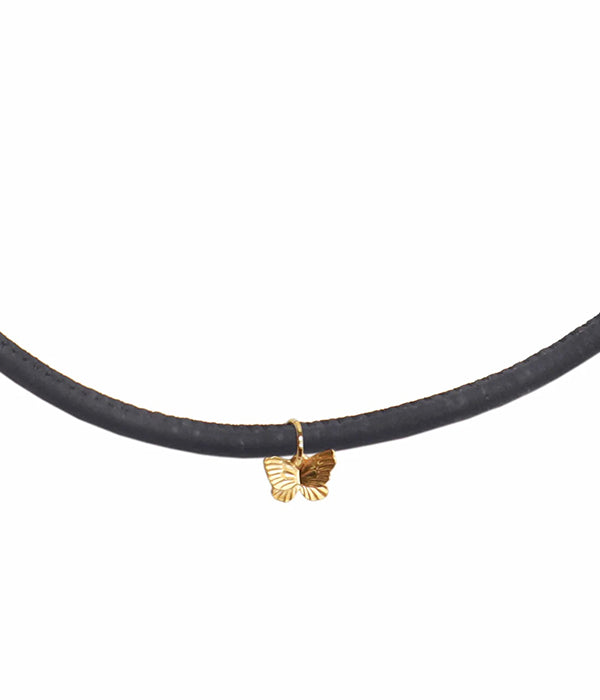 Kids Cork Butterfly Necklace