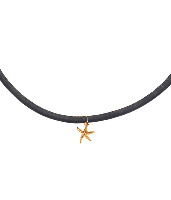 Kids Cork Starfish Pendant Necklace