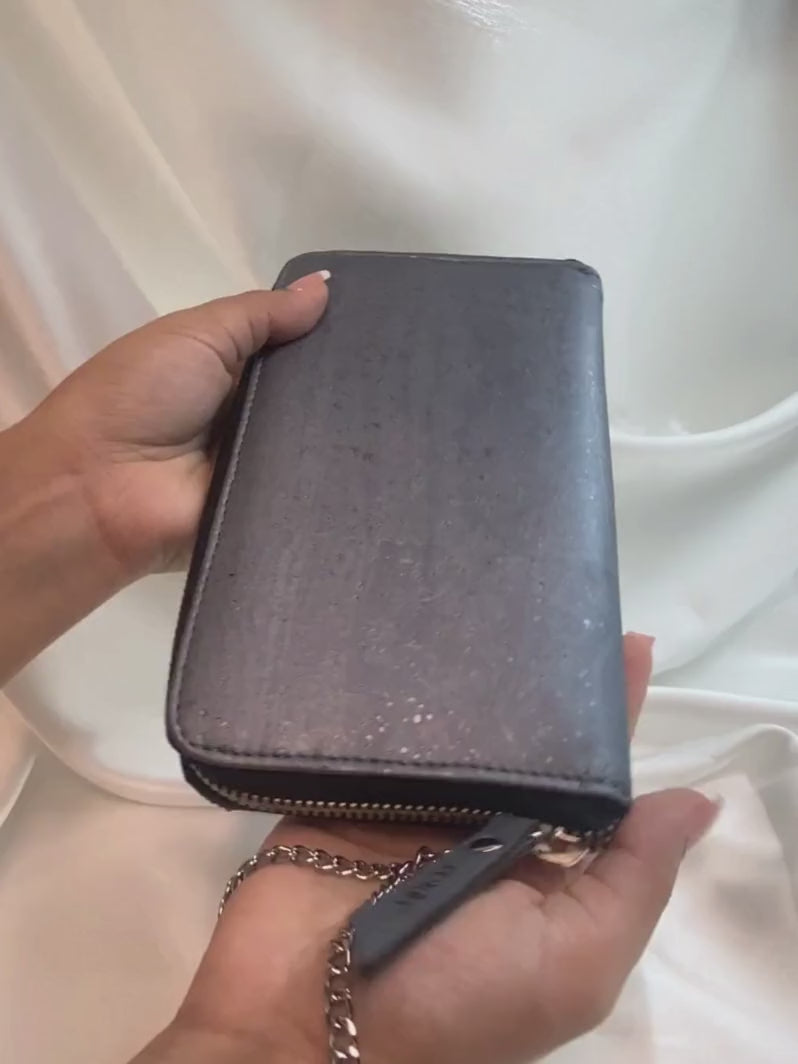 Silver Frost Cork Wallet