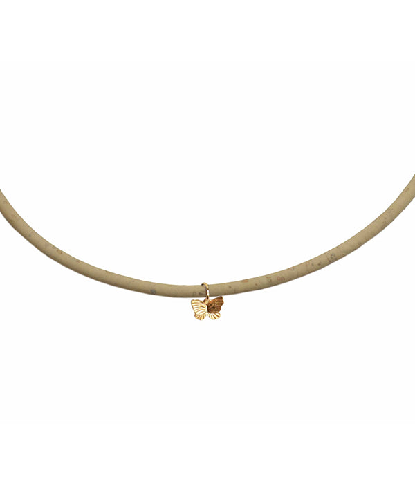 Kids Cork Butterfly Necklace