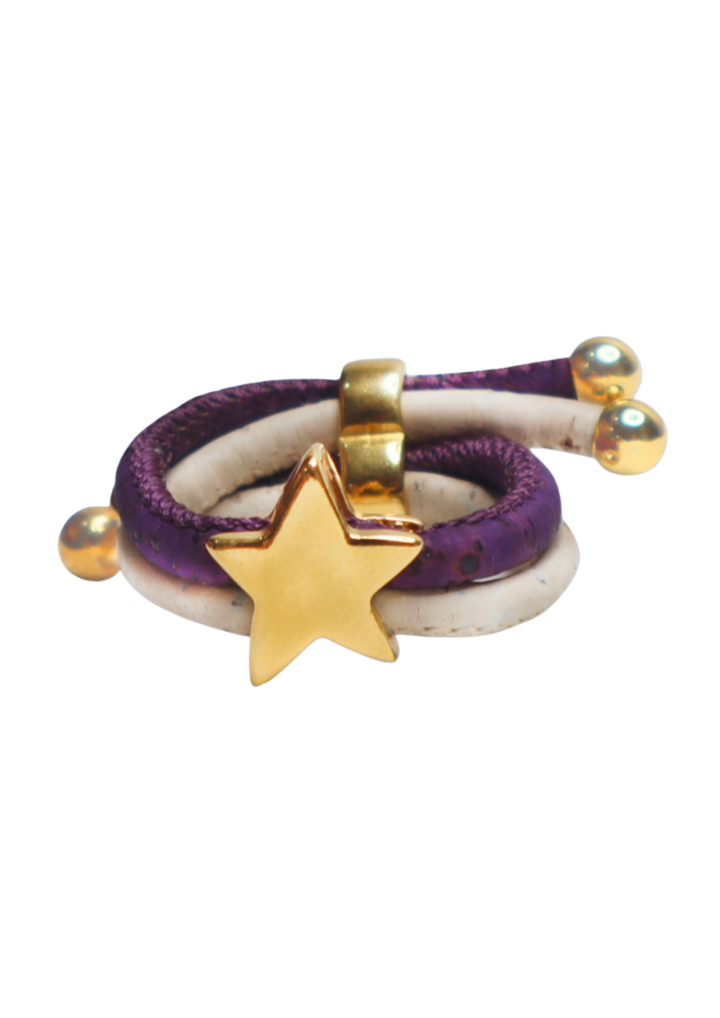 Cork Pentas Star shaped Ring