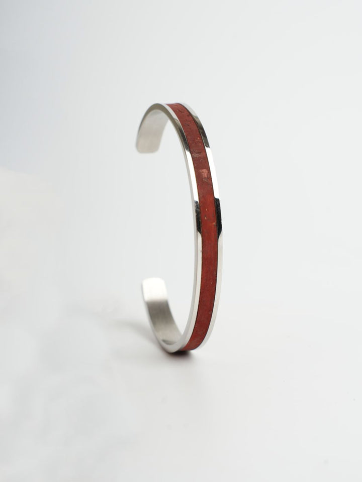 Maroon Cork Cuff For Men